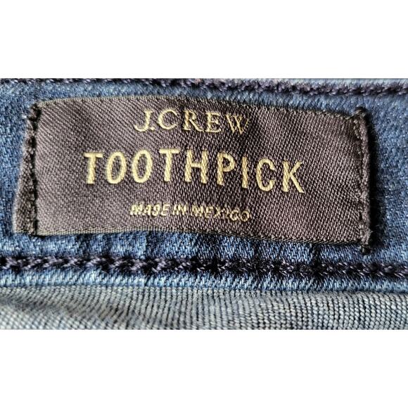 J. Crew Womens Juniors Toothpick Low Rise Skinny Leg Jeans Size: 27 - Picture 10 of 10